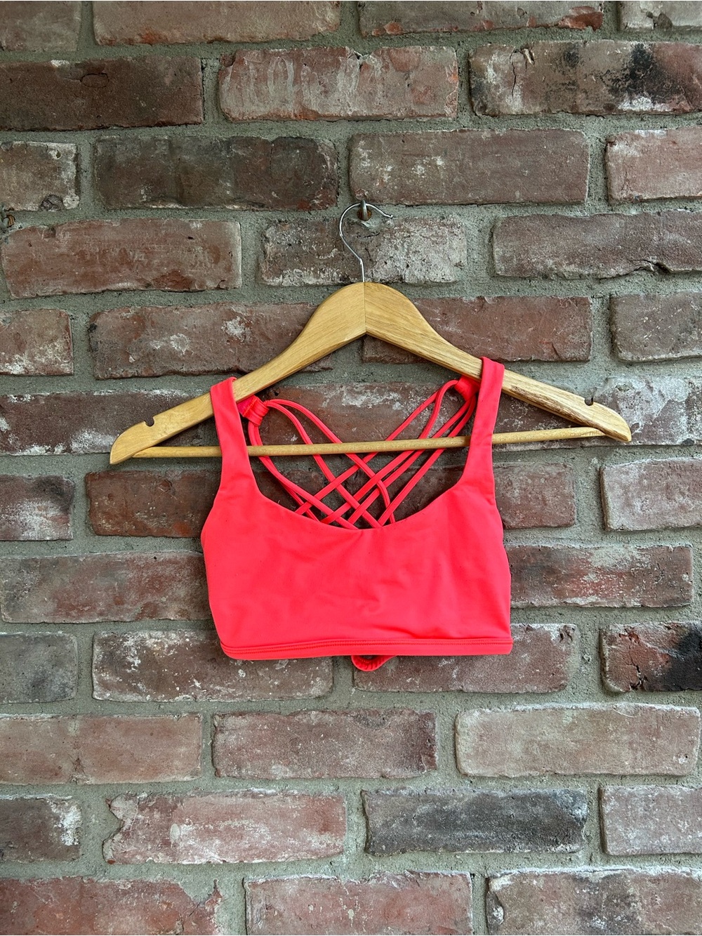 Lululemon free to be wild bra coral pink 4